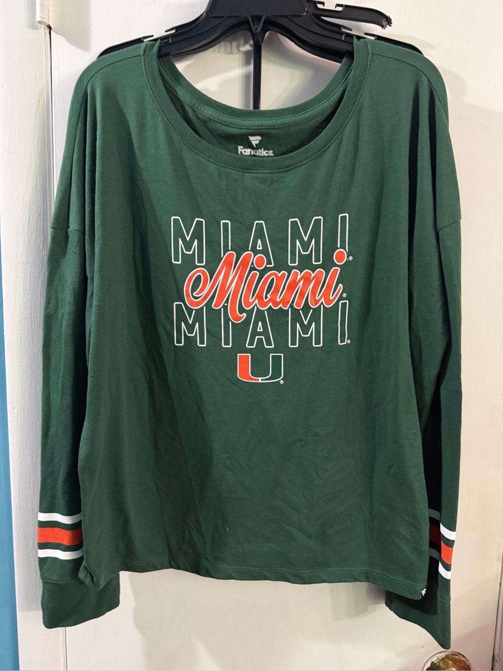 Fanatics University of Miami Hurricanes Large Tee